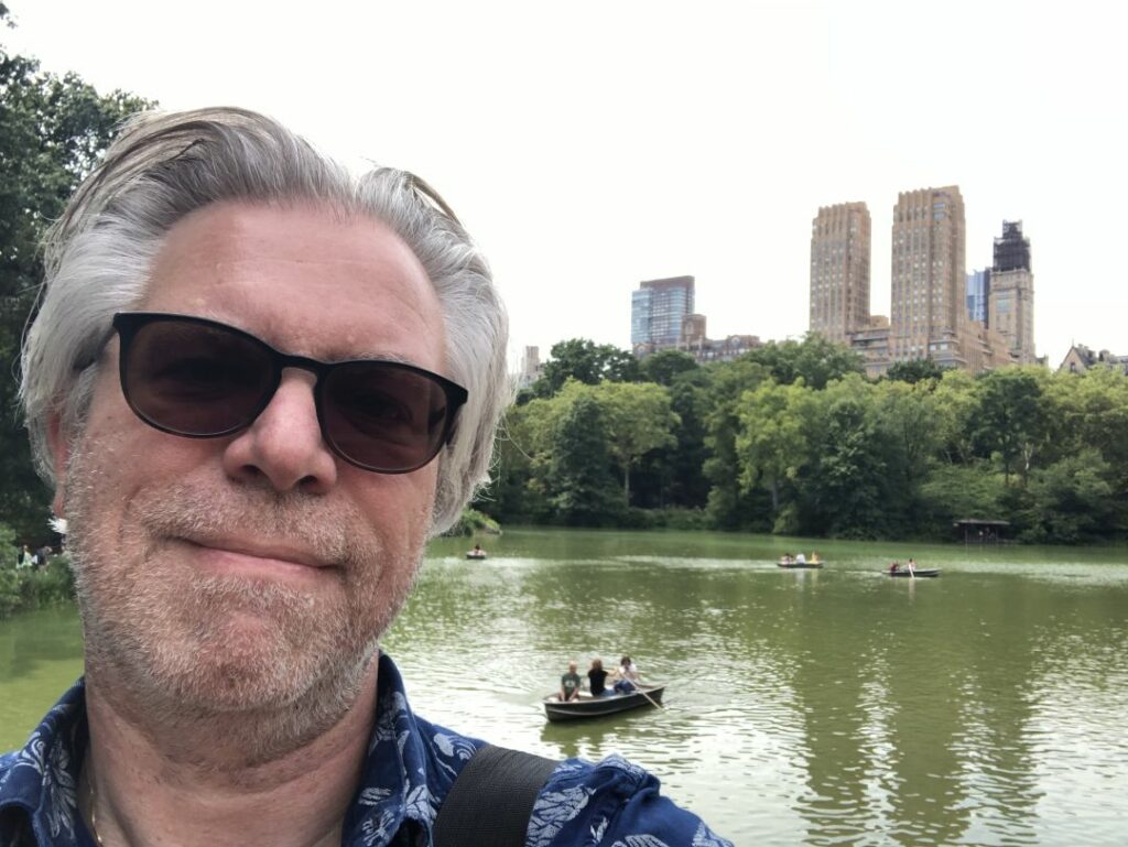 Selfie of John Boeren in Central Park, New York City.