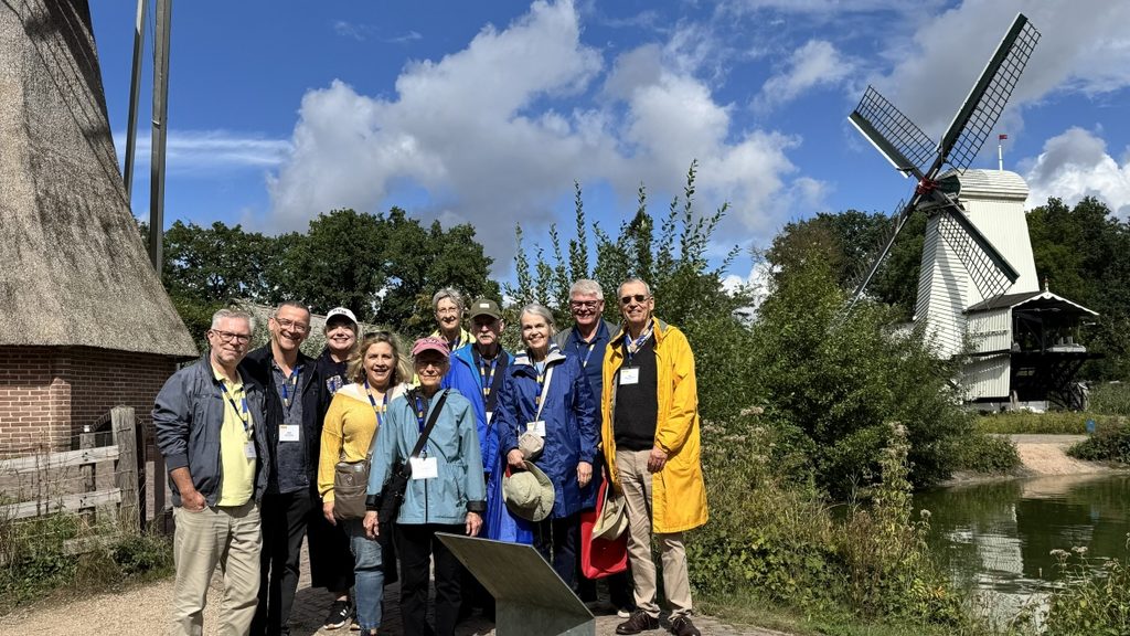 The NYG&B group visiting the Open Air Museum in Arnhem.